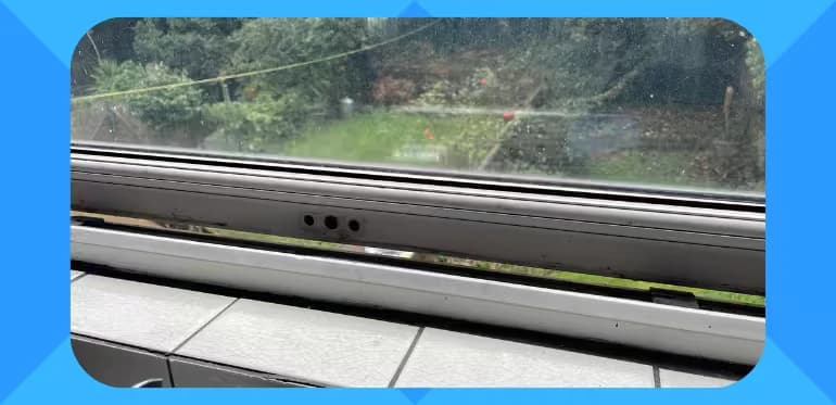 Repaired uPVC double glazed window after a London callout