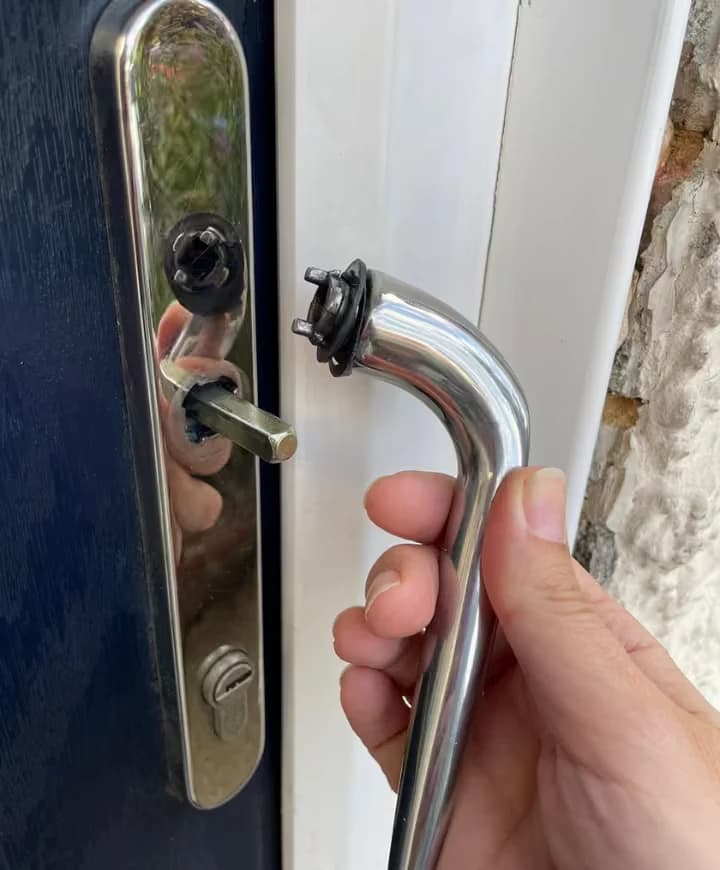 Repaired uPVC door closing and locking correctly