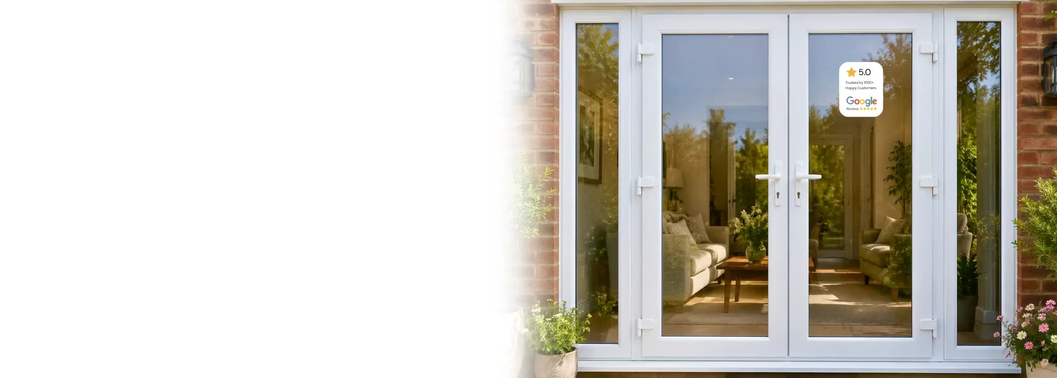 Window Fixers engineer repairing a white uPVC front door